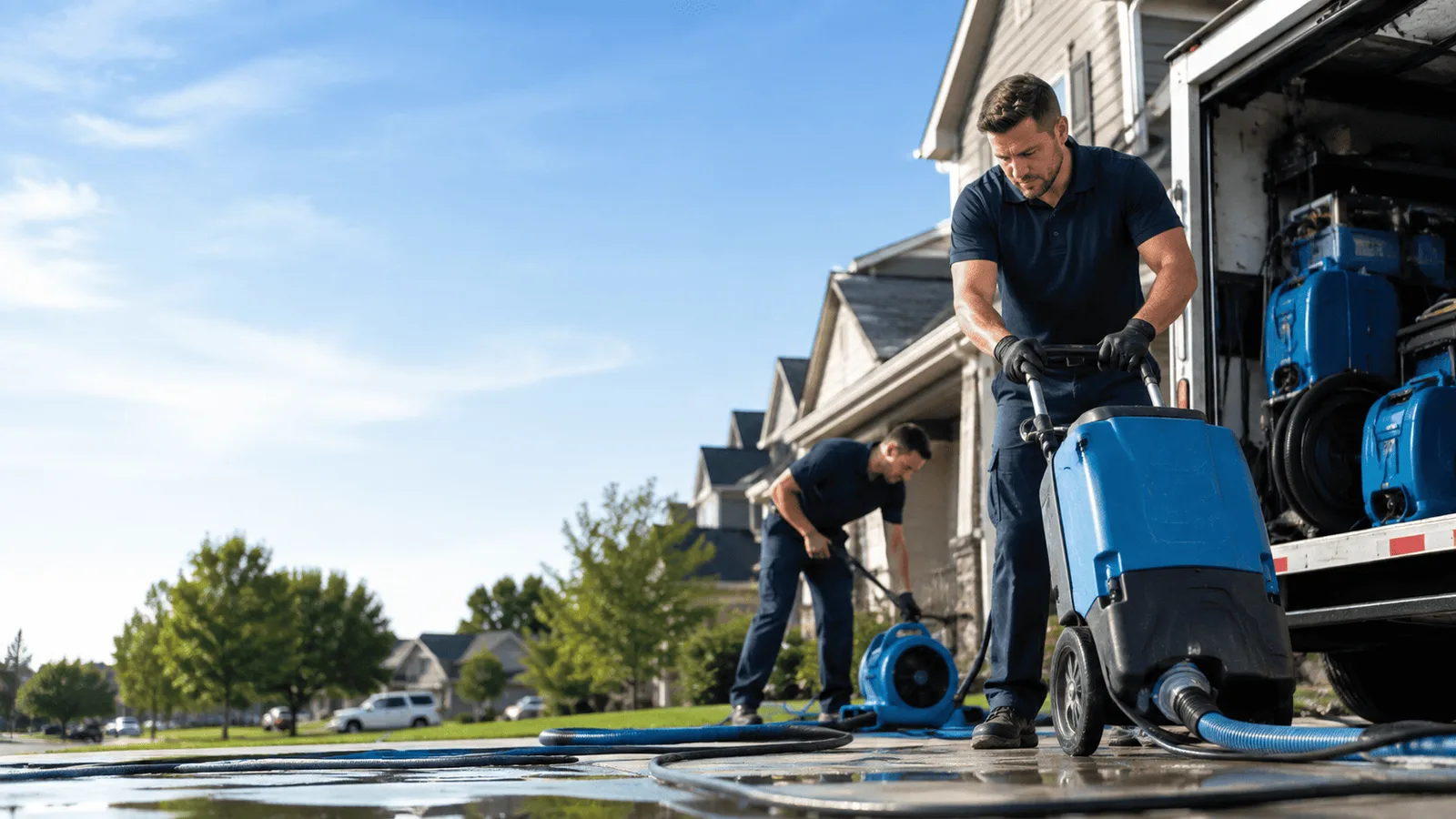 Dehumidification being performed in West Leisenring, PA